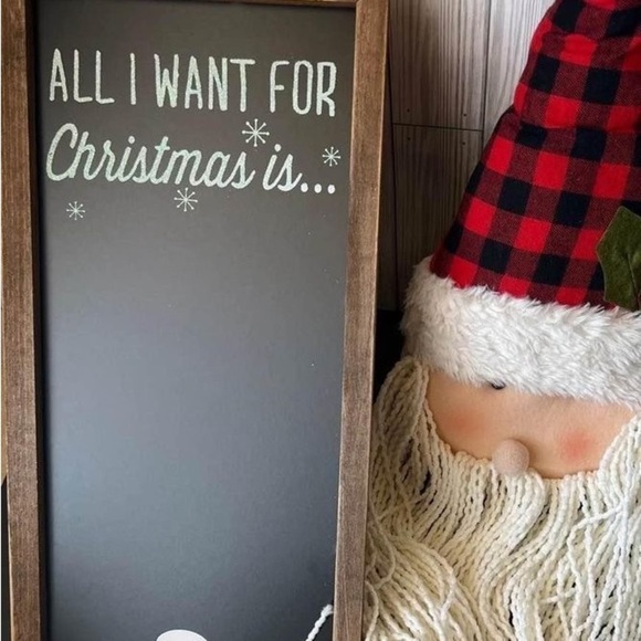 boutique Other - Christmas Decor “all i want for Christmas is” 1PC